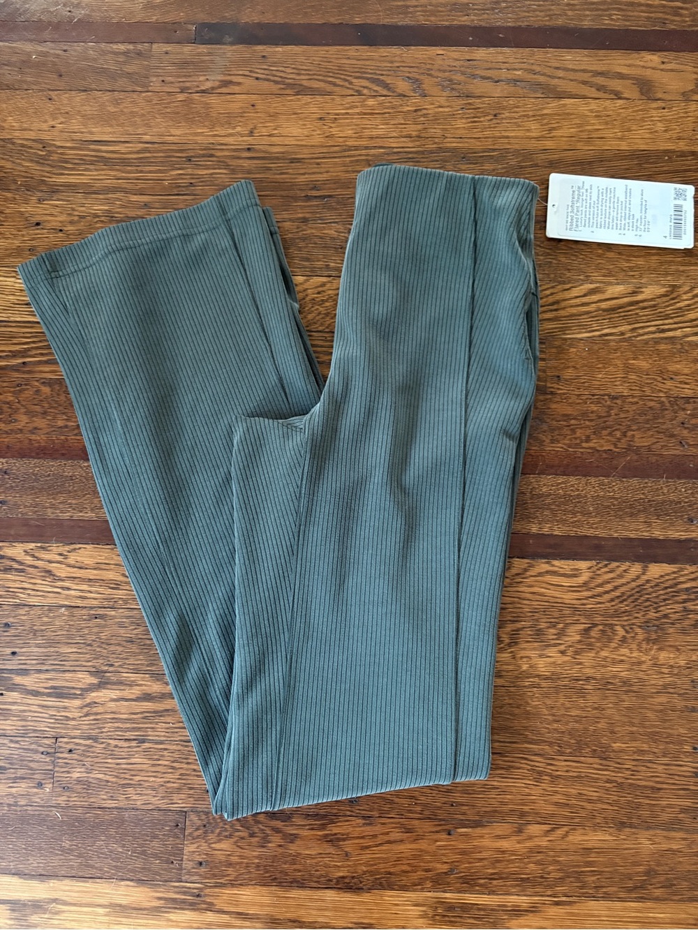Lululemon ribbed softstreme flared pants regular